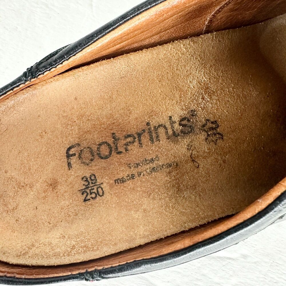 Birkenstock Footprints Ashby Leather Clog Mule Size 39 US 8-8.5 Black Slip On - Picture 8 of 8